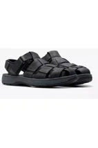 Clarks Saltway Cove sandal in Black Leather