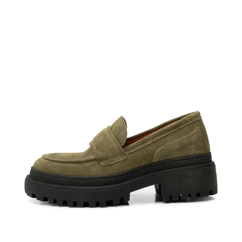 Iona loafer suede - ALGAE