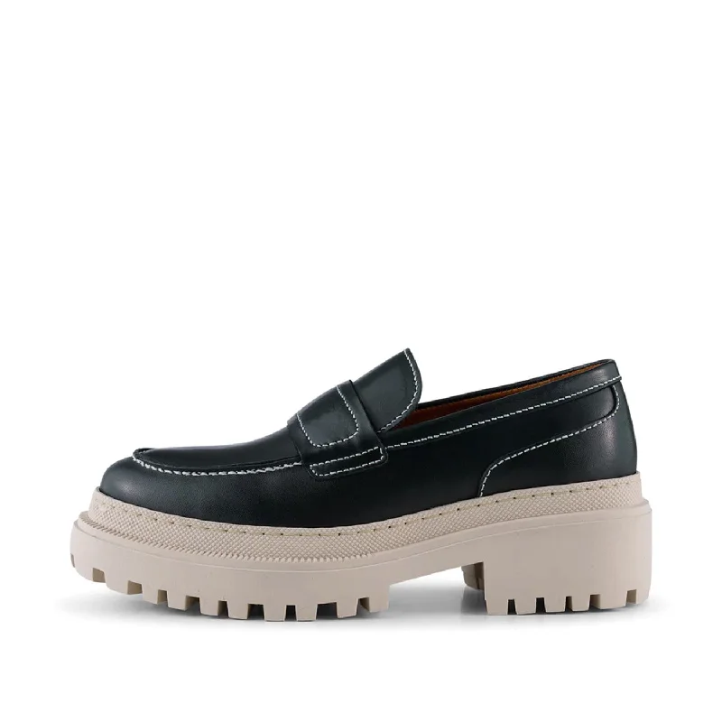 Iona loafer leather - BLACK SMOOTH