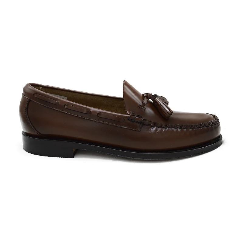 Weejuns Larkin Tassel Loafers Brown Leather