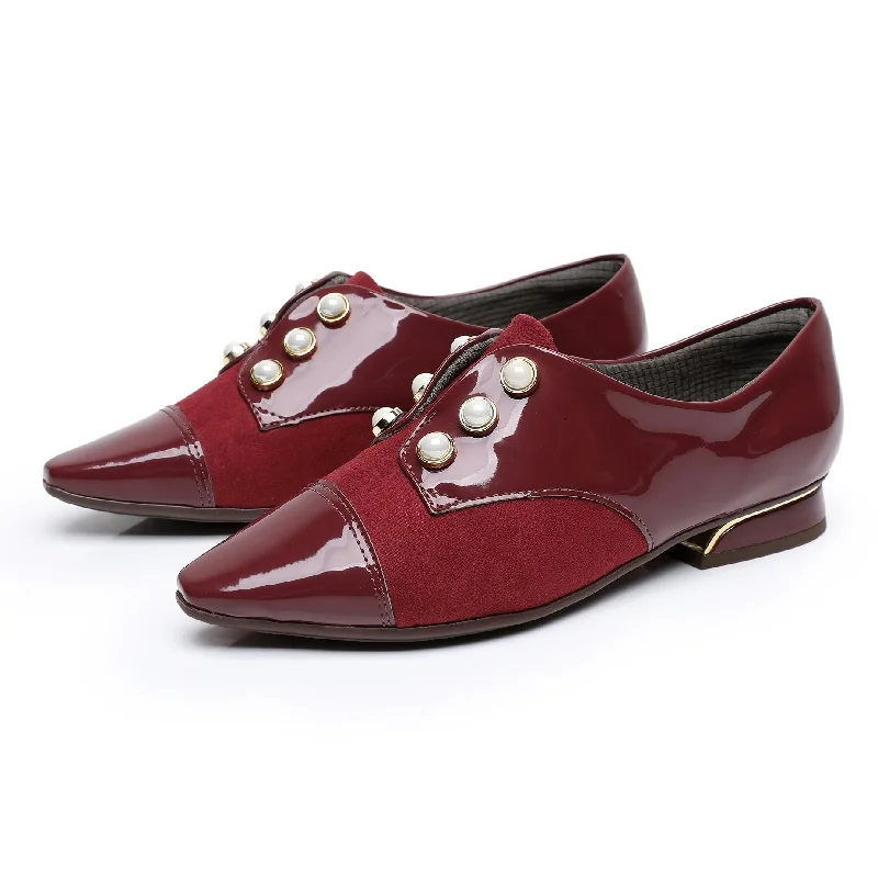 Vintage Charm Shoes - Burgandy (278.003)