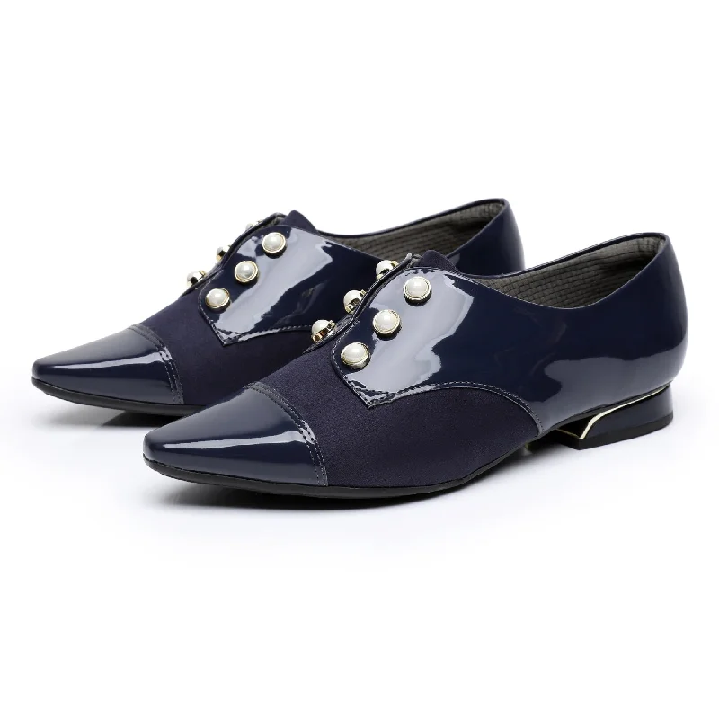 Vintage Charm Shoes - Navy (278.003)